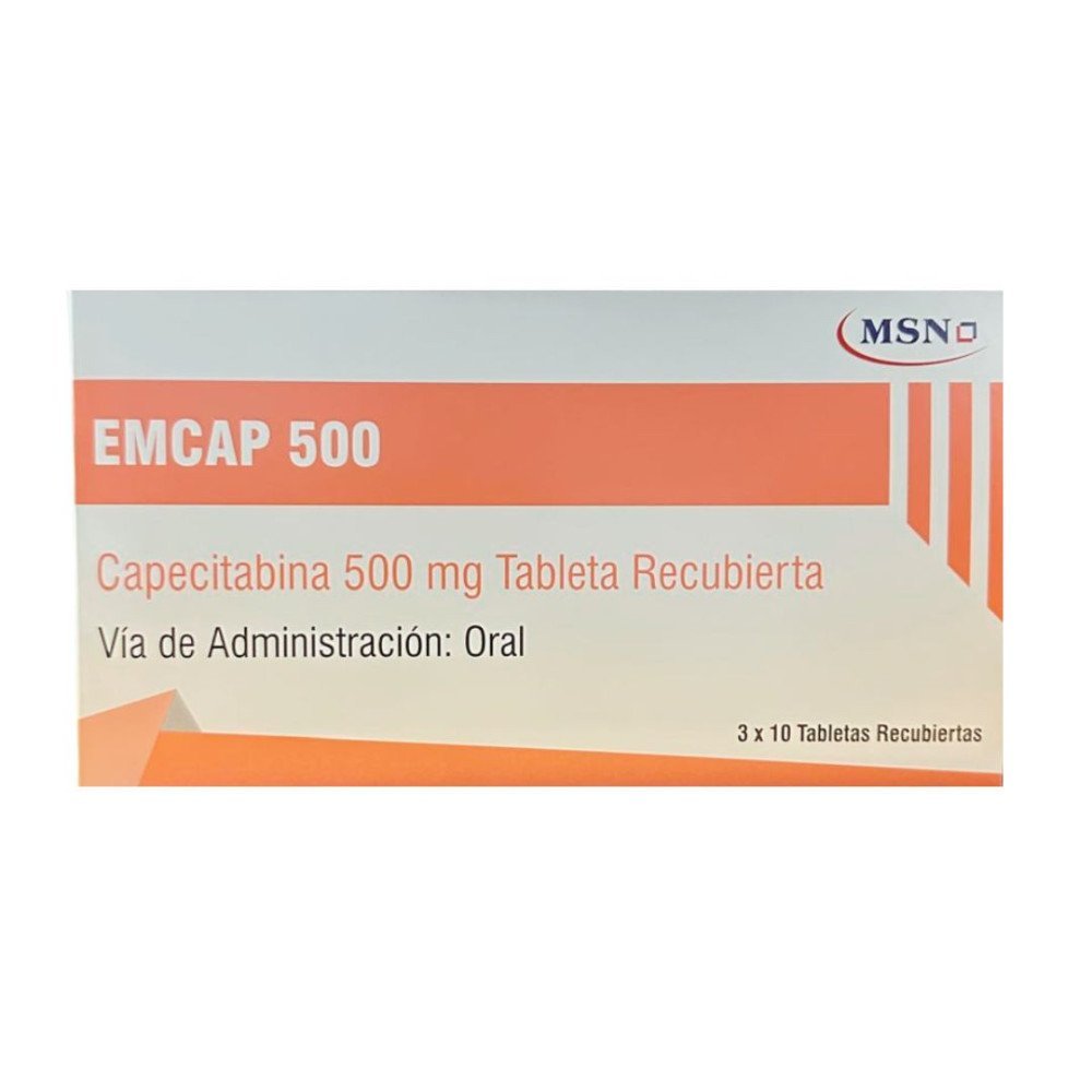 EMCAP 500 Capecitabina 500 mg Tableta Recubierta