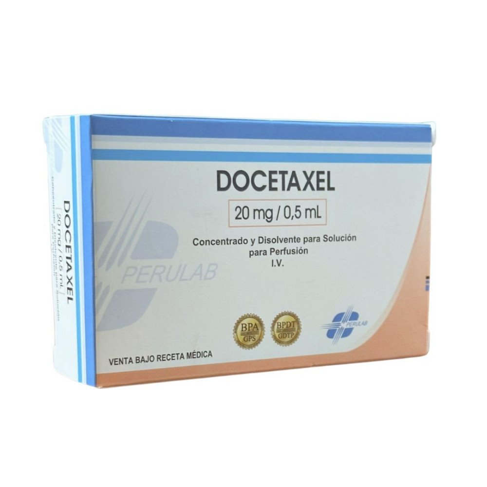 DOCETAXEL 20mg / 0,5mL Concentrado y disolvente para solución para perfusión I.V.