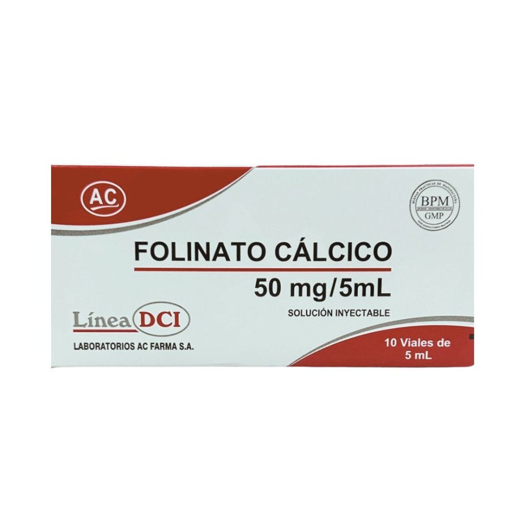 FOLINATO CÁLCICO 50 mg / 5mL Solución Inyectable
