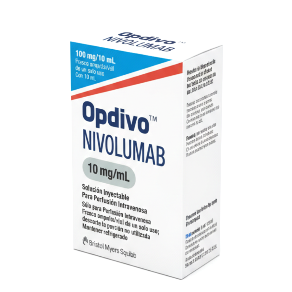 Opdivo Nivolumab 100mg/10mL de un solo uso con 10mL Solución Inyectable Para perfusión intravenosa