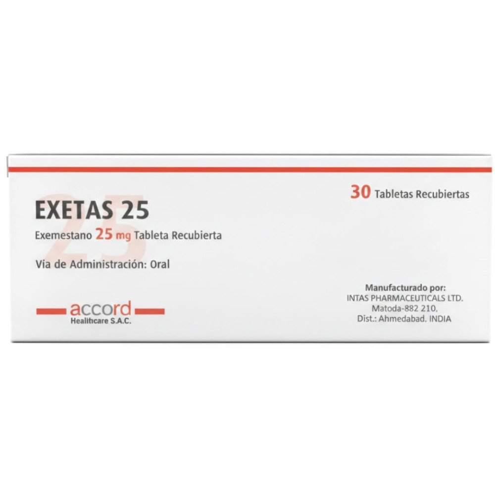 EXETAS 25 Exemestano 25 mg Tableta recubierta