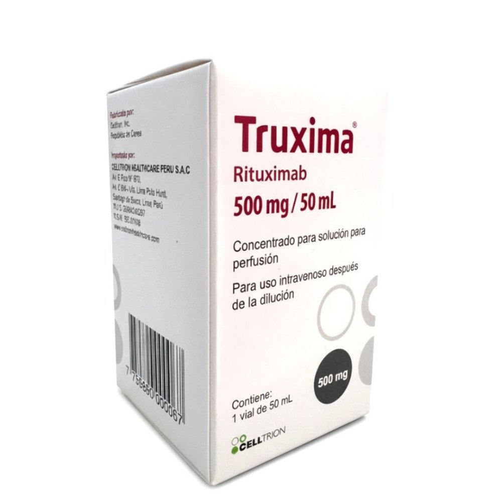 Truxima Rituximab 500mg / 50 mL Concentrado para Solución para perfusión Para uso intravenoso después de la dilución